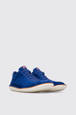 Front view of Beetle Men’s blue Sneakers