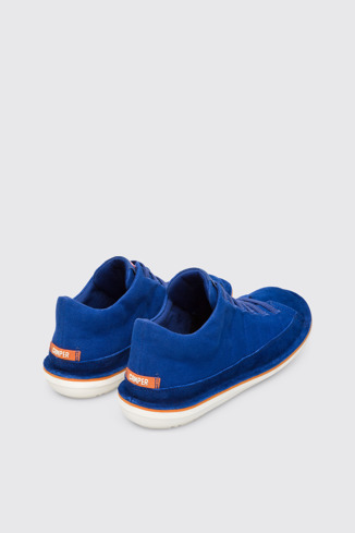 Back view of Beetle Men’s blue Sneakers
