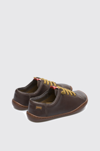 Back view of Peu Brown Sneakers for Kids