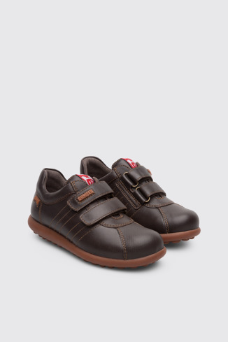 Front view of Pelotas Brown Sneakers for Kids