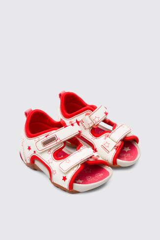Front view of Ous Beige Sandals for Kids