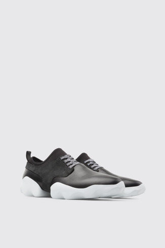 Front view of Dub Black Sneakers for Men
