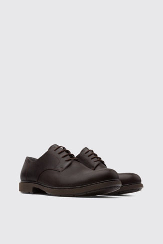 Alternative image of K100152-009 - Neuman - Dark brown blucher shoe for men