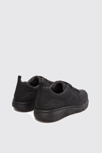 Back view of Drift Black Sneakers for Men