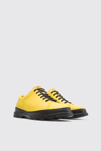 Front view of Brutus Yellow Formal Shoes for Men