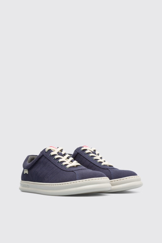 Front view of Runner Blue Sneakers for Men