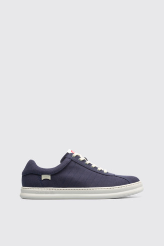 Side view of Runner Blue Sneakers for Men