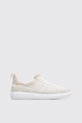 Side view of Capsule Beige Sneakers for Men