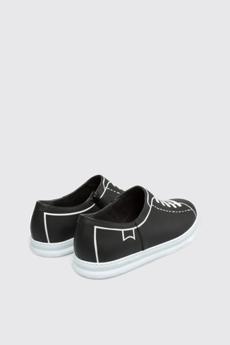 Back view of Twins Black Sneakers for Men