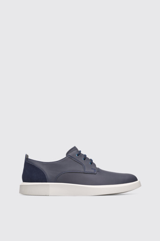 Side view of Bill Blue Formal Shoes for Men