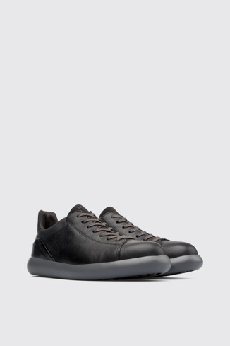 Front view of Capsule Black Sneakers for Men