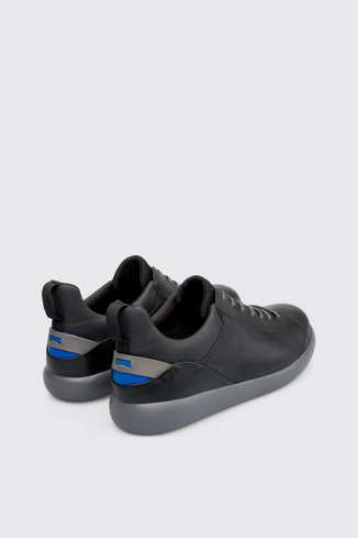 Back view of Capsule Black Sneakers for Men