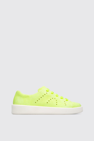 Side view of Courb Neon yellow men’s sneaker