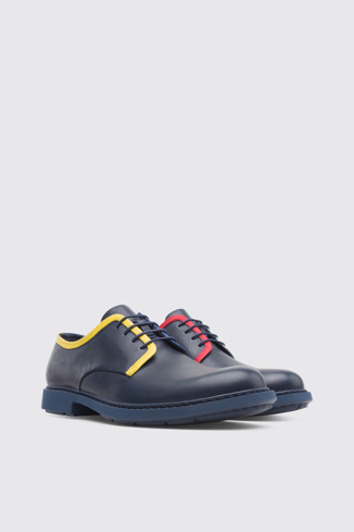 Front view of Twins Blue Formal Shoes for Men