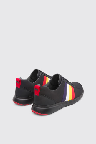 Back view of Twins Black Sneakers for Men