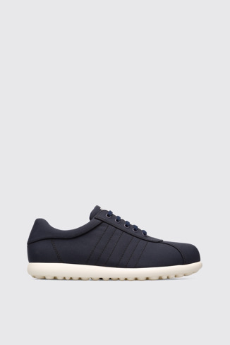 Side view of Ecoalf Blue Sneakers for Men