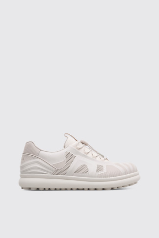 Side view of Pelotas Protect Beige Sneakers for Men