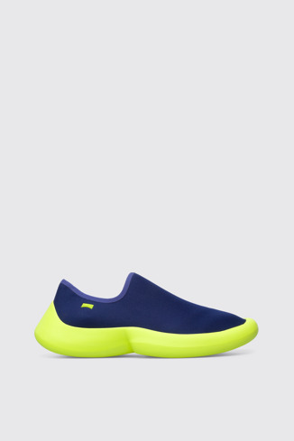 Side view of ABS Men’s blue slip-on  sneaker