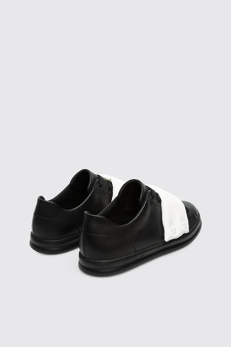 Back view of by Flat Apartment Black Sneakers for Men