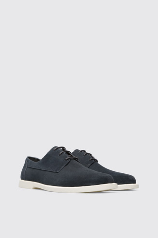 Front view of Judd Dark gray lace-up shoe for men