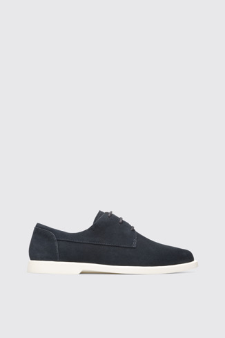 Side view of Judd Dark gray lace-up shoe for men