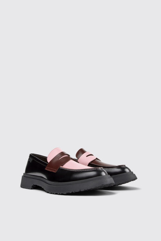 Twins Mocassins en cuir multicolore pour homme.