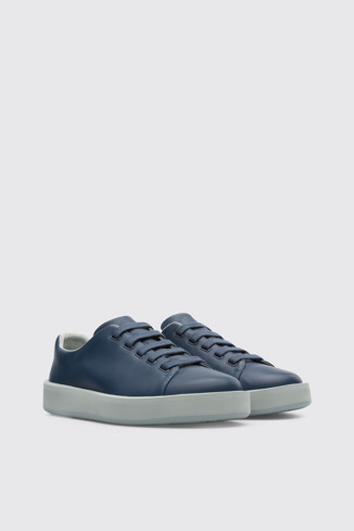 Front view of Courb Men's blue sneaker