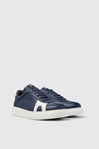 Front view of Twins Multicolor Leather Sneakers for Men.