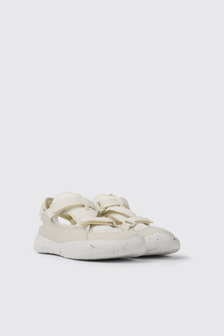 Front view of Peu Stadium White semi-open sneakers for men