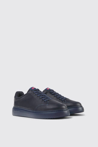 Alternative image of K100841-013 - Runner K21 - Blue leather sneakers for men