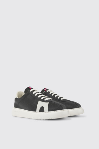 Front view of Runner K21 MIRUM® Black and white sneakers for men