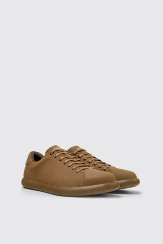 Pelotas Soller Baskets en nubuck marron pour homme.