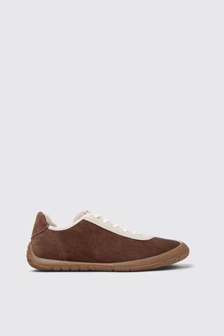 Side view of Twins Multicolor Suede and Nubuck Sneakers for Men.