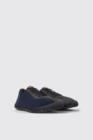 Twins Mehrfarbiger Herrensneaker aus Nubukleder.