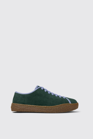 Peu Terreno Chaussures multicolores en cuir velours et cuir pour homme.