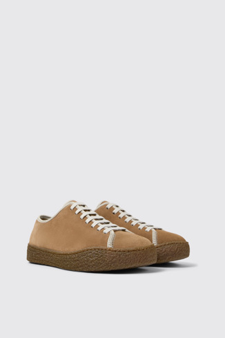 Peu Terreno Chaussures multicolores en cuir velours et cuir pour homme.