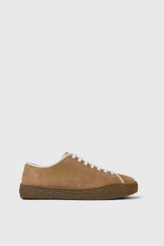 Peu Terreno Chaussures multicolores en cuir velours et cuir pour homme.