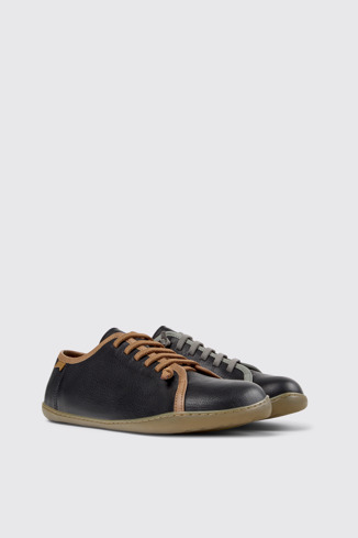 Front view of Twins Multicolor Leather Shoes for Men.