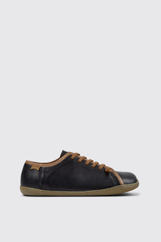 Side view of Twins Multicolor Leather Shoes for Men.
