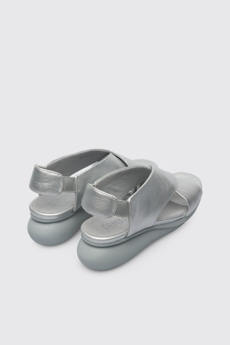 Back view of Balloon Women’s silver sandal