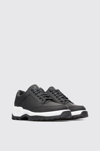 Front view of Helix Black Sneakers for Women