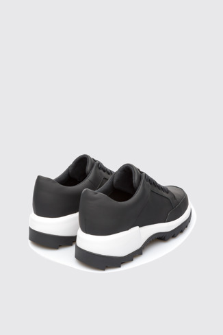 Back view of Helix Black Sneakers for Women