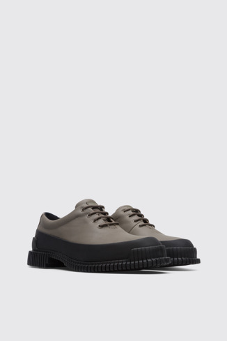 Alternative image of K200687-024 - Pix - Grey green and black lace up shoe for women