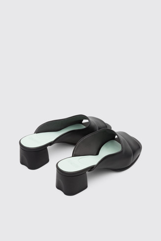 Back view of Katie Black Sandals for Women