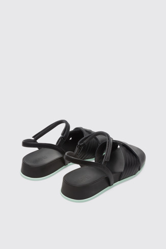 Back view of Atonik Black Sandals for Women