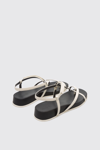 Back view of Atonik Beige Sandals for Women