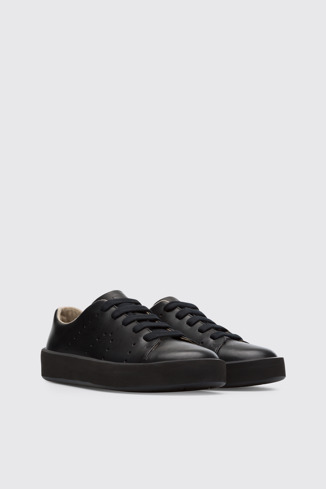 Front view of Courb Black women’s sneaker