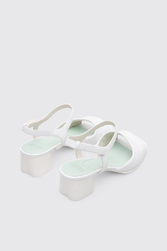 Back view of Katie White Sandals for Women