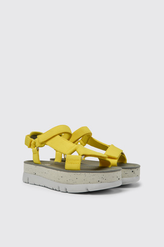 Oruga Up Sandalias de PET reciclado amarillas para mujer