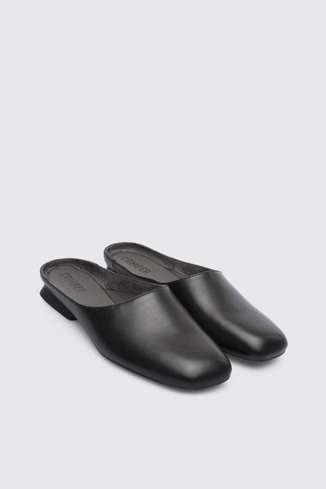 Front view of Casi Myra Black Formal Shoes for Women